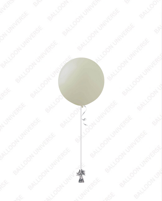 One 24" Latex Balloon with Weight