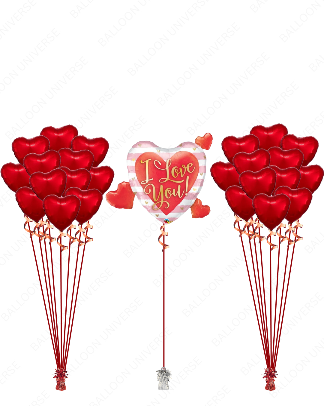 valentine's balloon arrangement