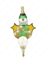 Happy Engagement Champagne Balloon Display
