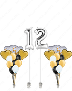 Happy Anniversary Balloon Arrangement (Custom Numbers)