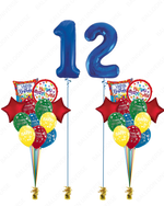 Colour Pop Party Balloon Arrangement (Custom Numbers)