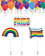 LGBTQ Rainbow PRIDE Party Balloon Setup
