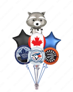 Raccoon & Toronto Sports Balloon Set