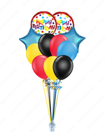"Happy Birthday" Colourful Balloon Bouquet