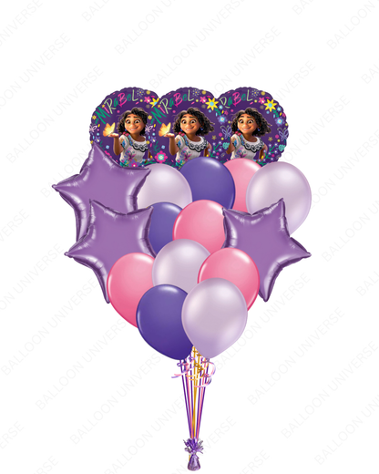 Colorful Encanto Mirabel Balloon Bunch