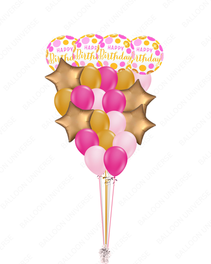 Pink Pop Birthday Bouquet