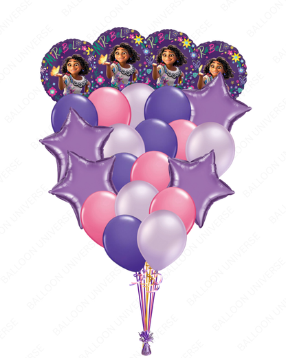 Colorful Encanto Mirabel Balloon Bunch