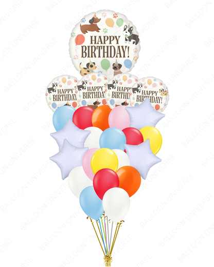 Birthday Cheers, Dog Lover! - Puppy Balloon Party Bundle