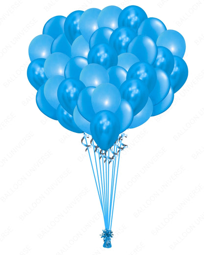 Bunch of Blue Balloons