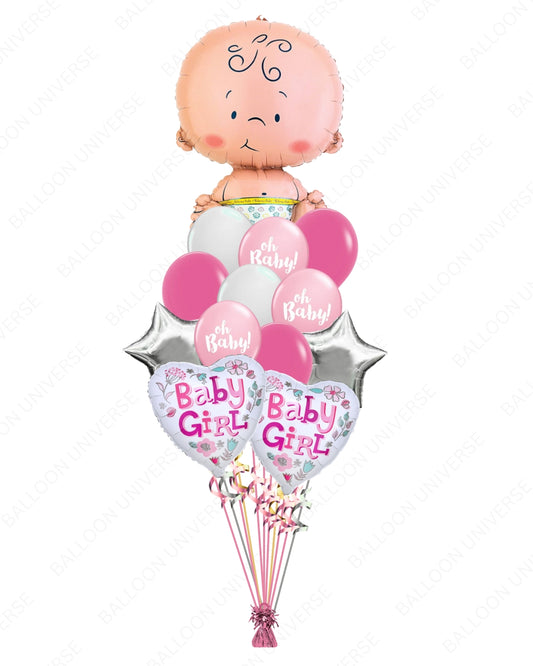 Baby Girl Balloon Bouquet