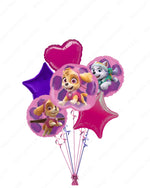 Paw Patrol Girls Pup Skye and Everest Mylar Balloons For Birthday Party