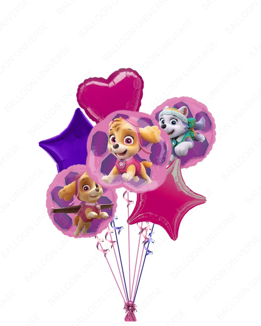 Paw Patrol Girls Pup Skye and Everest Mylar Balloons For Birthday Party
