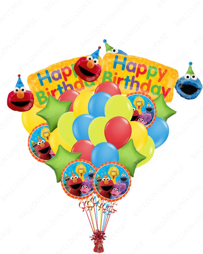 Sesame Street Birthday Party Mylar Balloons