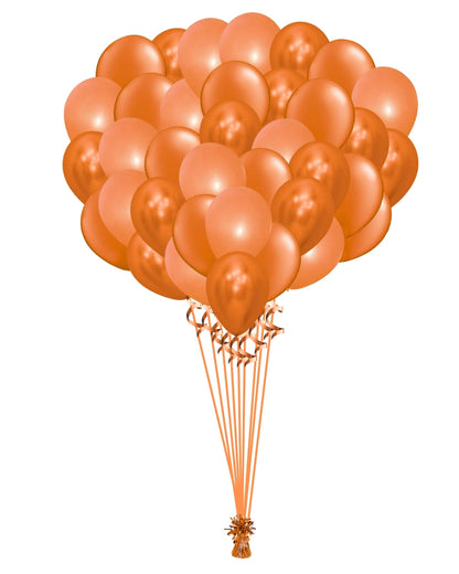 Orange Balloons Bunch