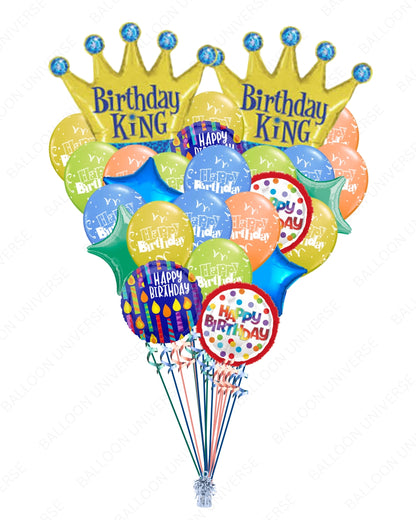 Celebrate Like a King - Birthday Balloon Set
