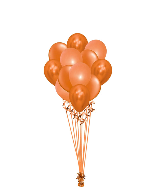 Orange Balloons Bunch