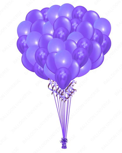 Bunch of Purple Balloons