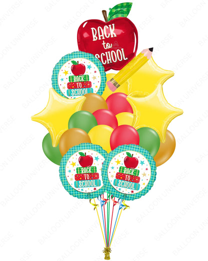 Back to School Apple Foil Balloon | School Party | Helium Inflation