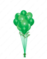 Green Balloons Bunch