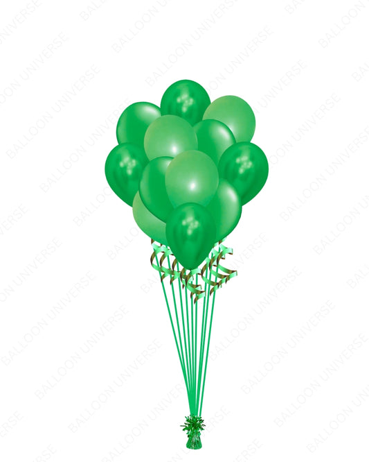 Green Balloons Bunch