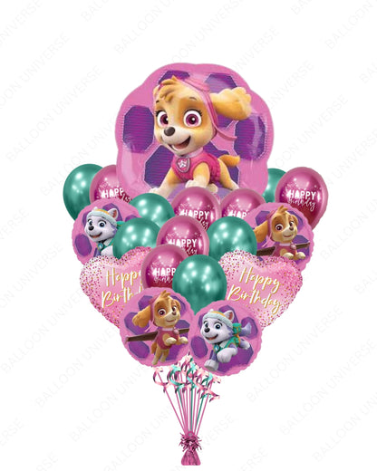 Paw Patrol Girls Party Supplies Balloon Decoration Bouquet
