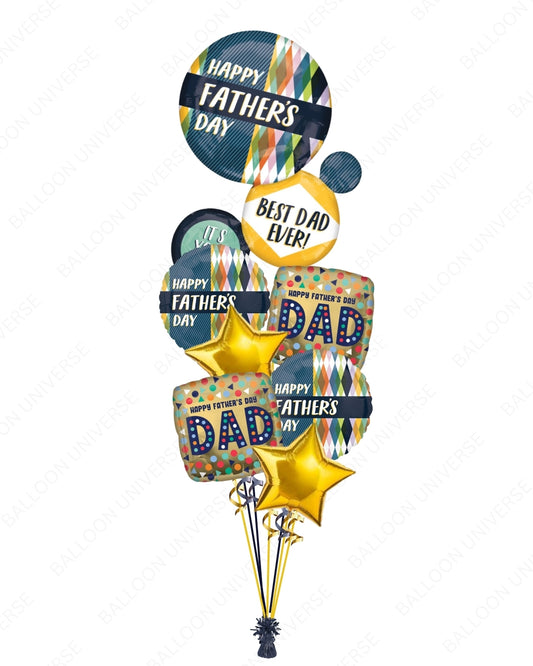 Happy Father’s Day Retro Balloon Bouquet