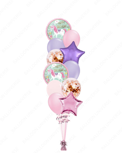 Unicorn Balloon Bouquet for Birthdays