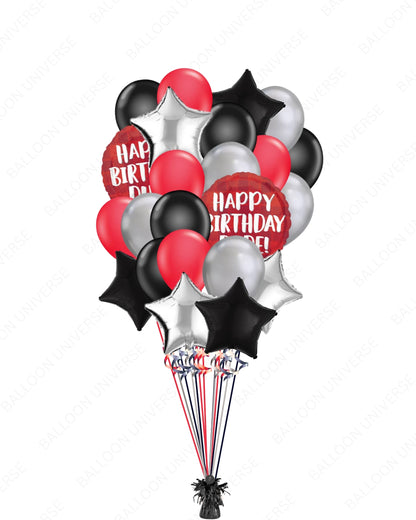 Happy Birthday Dude! - Balloon Bouquet for Him
