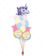 Happy Vibes Unicorn Birthday Bouquet