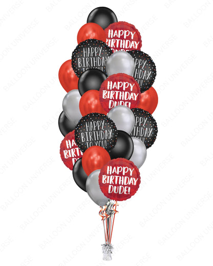 Happy Birthday Dude Balloon Bouquet