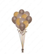 Coffee Cream Balloons Bunch