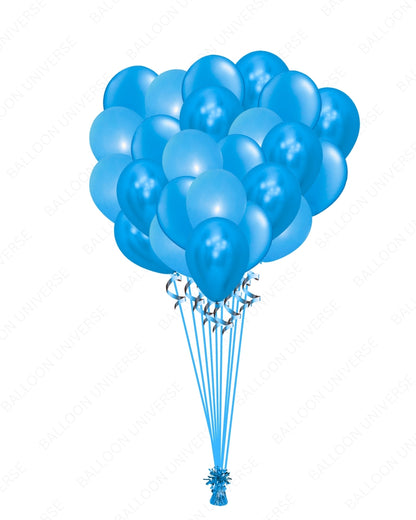 Bunch of Blue Balloons