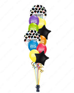 Festive Graduation Balloon Bouquet | Congrats Grad, Star & Bright Future Balloons