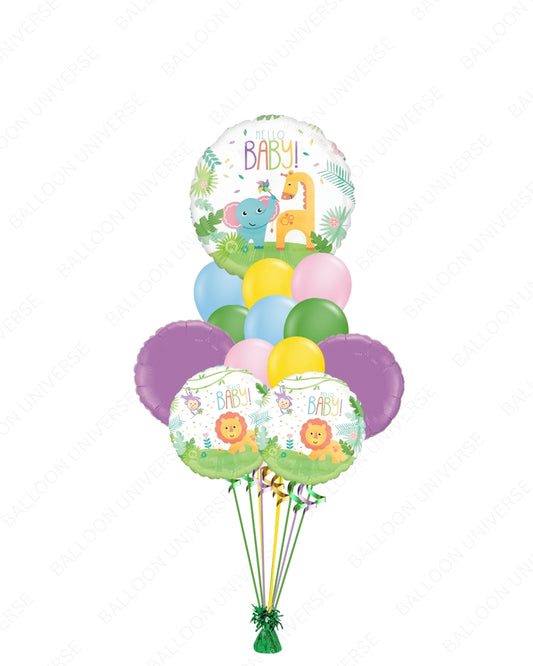 Jungle Themed Animal Balloon Bouquet