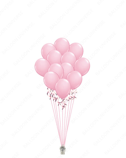 Pink Perfection - A Dozen Pink Balloons