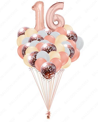 Rose Gold Balloon Bundle