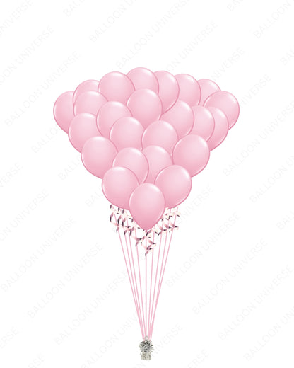 Pink Perfection - A Dozen Pink Balloons