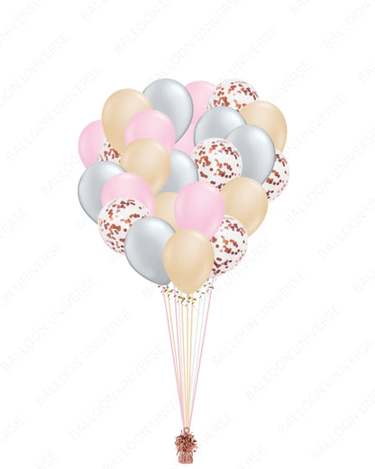 A Romantic Glow of Balloons and Confetti