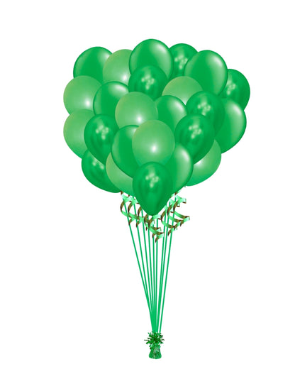 Green Balloons Bunch