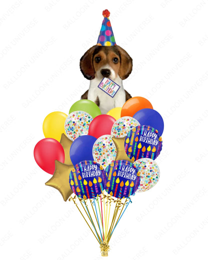 Birthday Cheers, Dog Lover! - Puppy Balloon Party Bundle