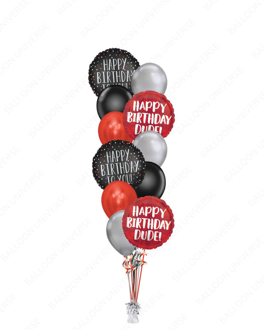 Happy Birthday Dude Balloon Bouquet