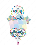 Supershape “So Grateful For You” Balloon with Pastel Latex Bouquet
