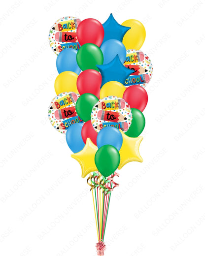 Colorful "Back to School" Balloon Bouquet