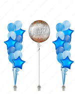Happy Birthday - Blue Balloon Bouquets
