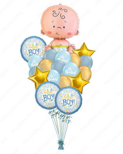 Baby Boy Balloon Bouquet