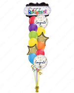 Happy Retirement Balloon Gift | Colorful Latex with Stars