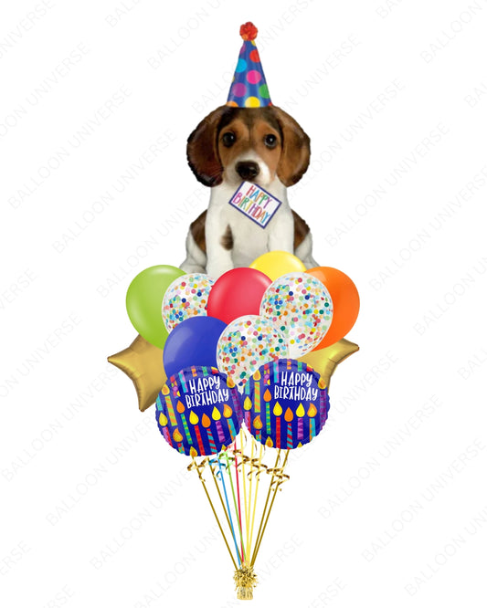 Birthday Cheers, Dog Lover! - Puppy Balloon Party Bundle