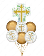 Cross Balloon Bouquet | Baptism