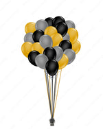 A Classy Two Dozen in Gold, Black & Silver