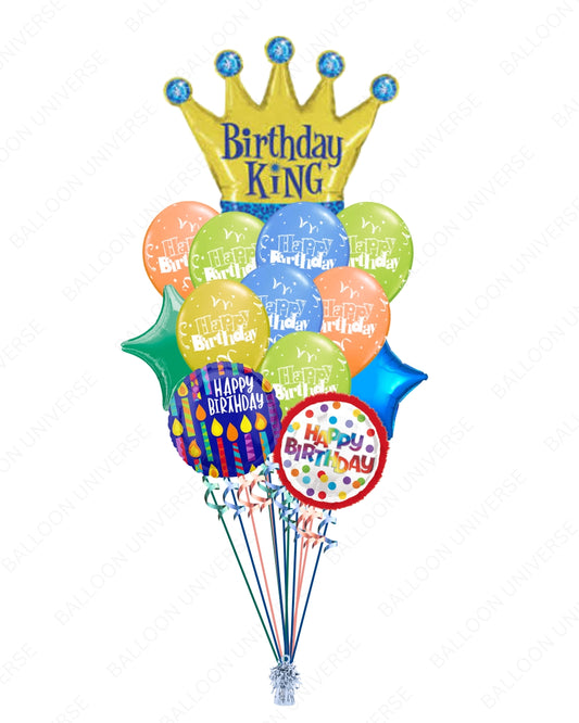 Celebrate Like a King - Birthday Balloon Set